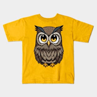 Little Owl: Mini Night Hunter Kids T-Shirt